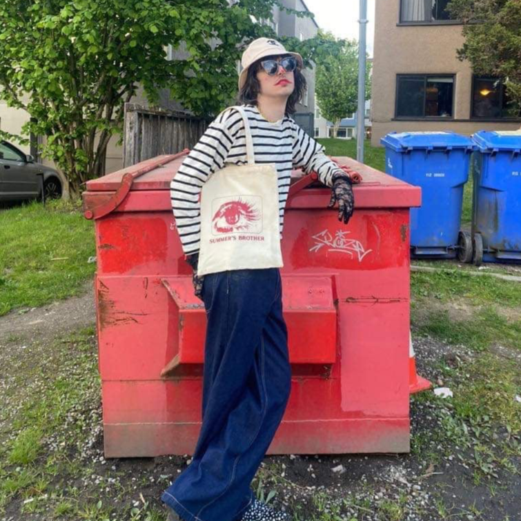 Summer's Brother Tote Bag (Red)
